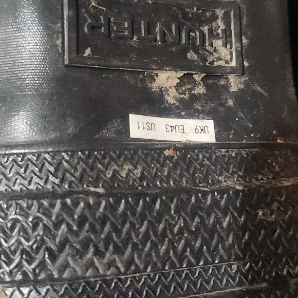 Hunter Short Classic Green Glossy England Rain Waterproof Boots Size 11 Wellies - Picture 6 of 6